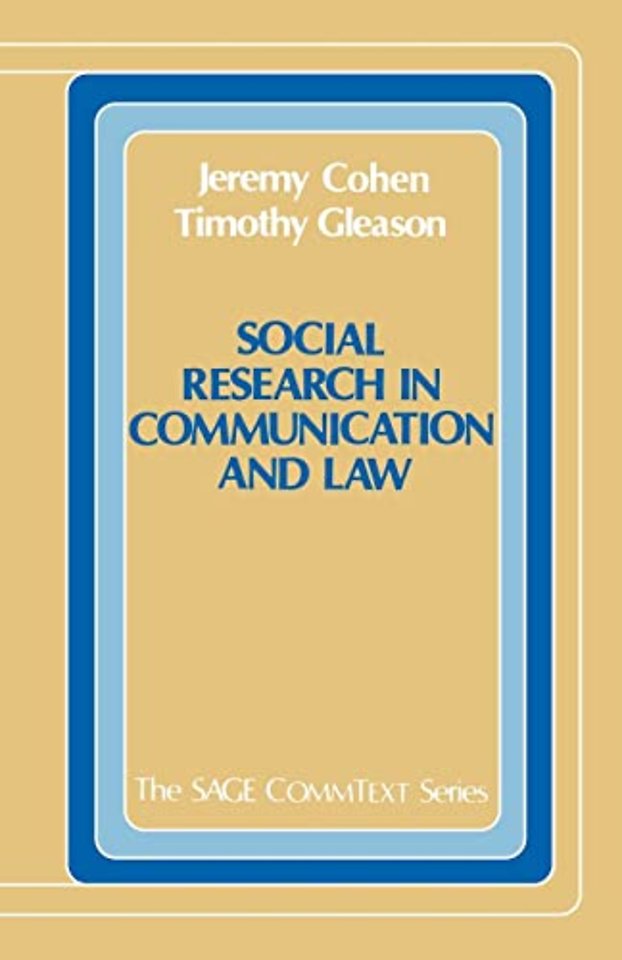 Social Research in Communication and Law
