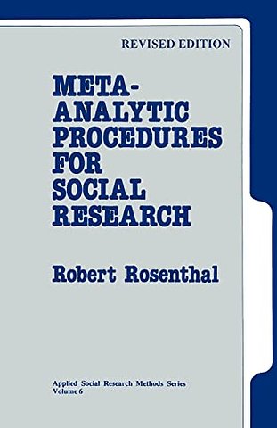 Meta-Analytic Procedures for Social Research