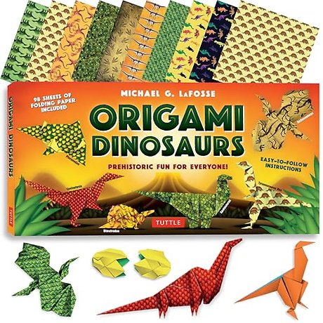 Origami Dinosaurs Kit
