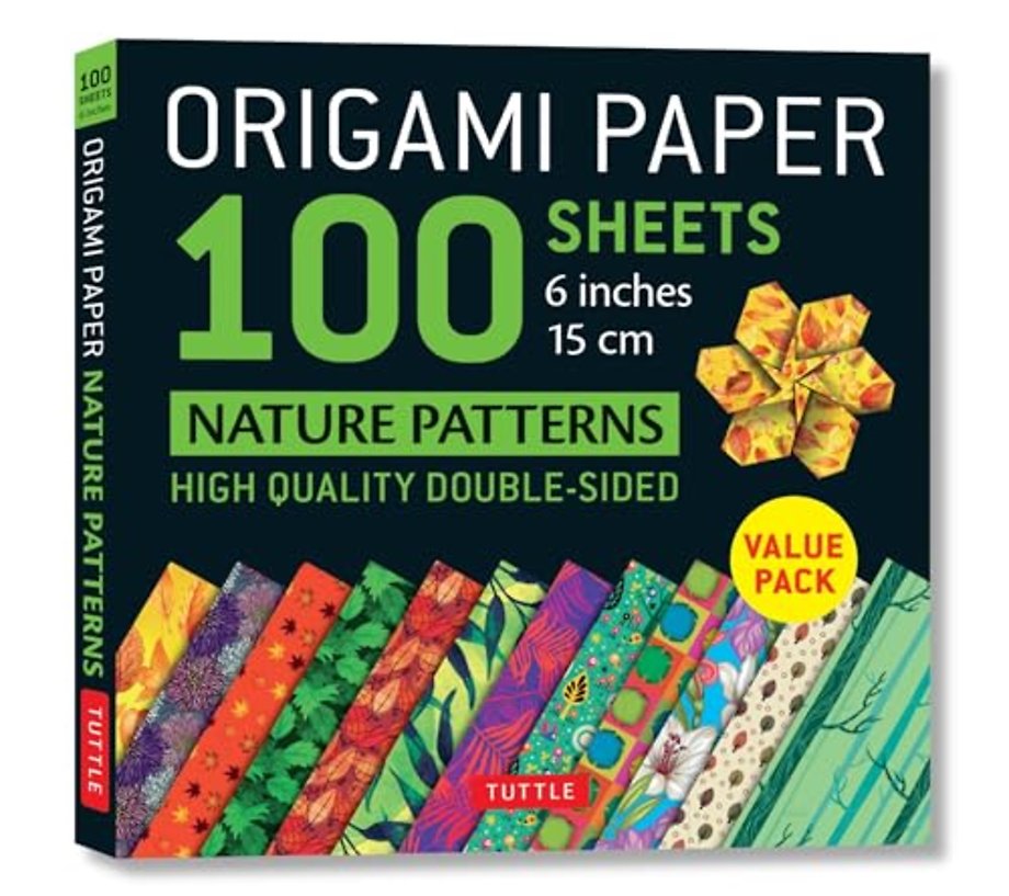 Origami Paper 100 sheets Nature Patterns 6 inch (15 cm)