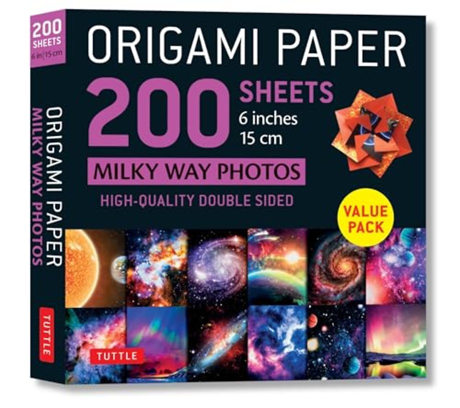 Origami Paper 200 sheets Milky Way Photos 6 Inches (15 cm)