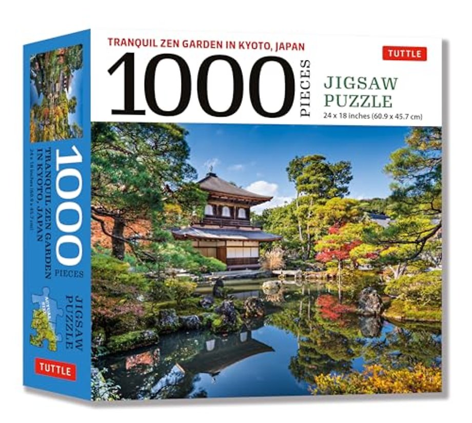 Tranquil Zen Garden in Kyoto Japan- 1000 Piece Jigsaw Puzzle