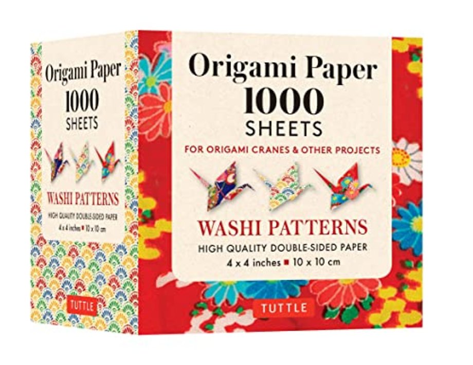 Origami Paper Washi Patterns 1,000 sheets 4" (10 cm)