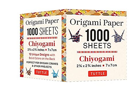 Origami Paper Chiyogami 1,000 sheets 2 3/4 in (7 cm)