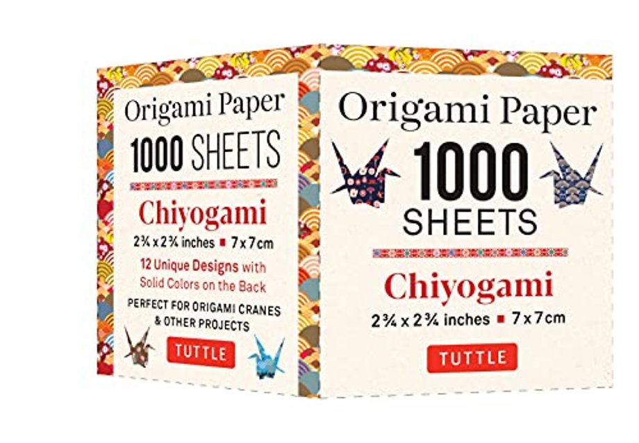 Origami Paper Chiyogami 1,000 sheets 2 3/4 in (7 cm)