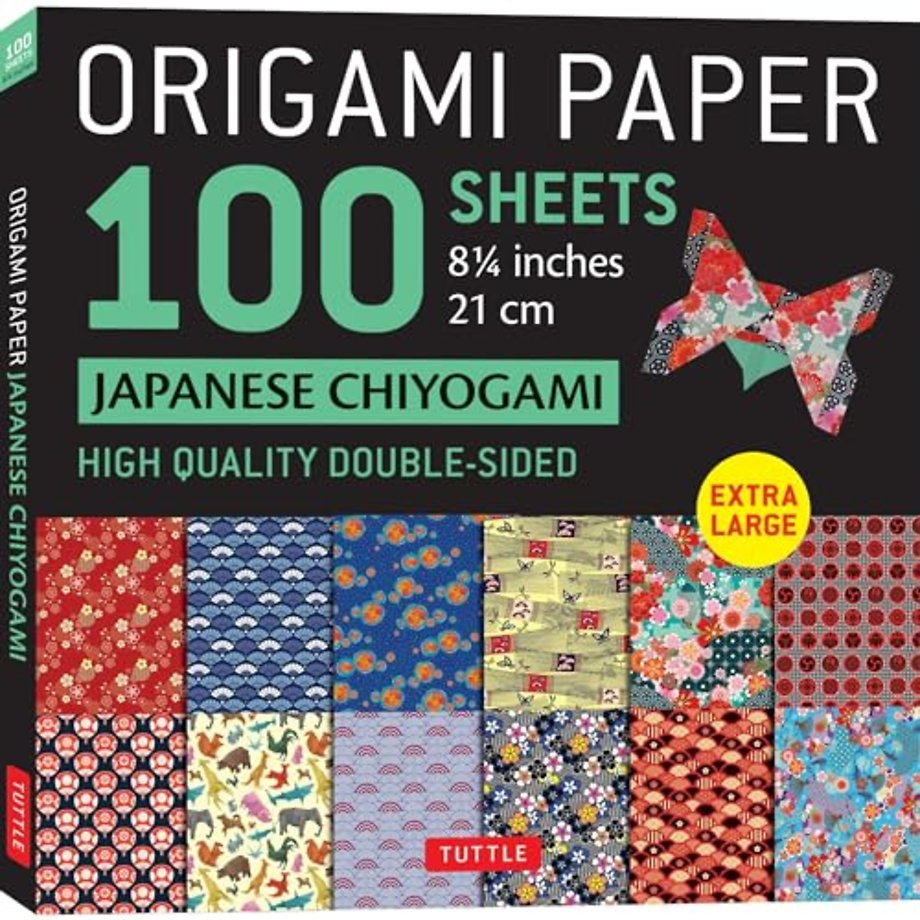 Origami Paper 100 sheets Japanese Chiyogami 8 1/4" (21 cm)