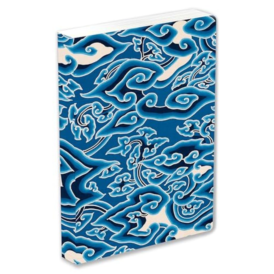 Batik 'Blue Clouds' Lined Hardcover Journal