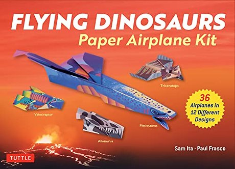 Flying Dinosaurs Paper Airplane Kit