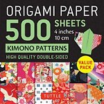 Origami Paper 500 sheets Kimono Patterns 4" (10 cm)