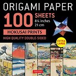 Origami Paper 100 sheets Hokusai Prints 8 1/4" (21 cm)