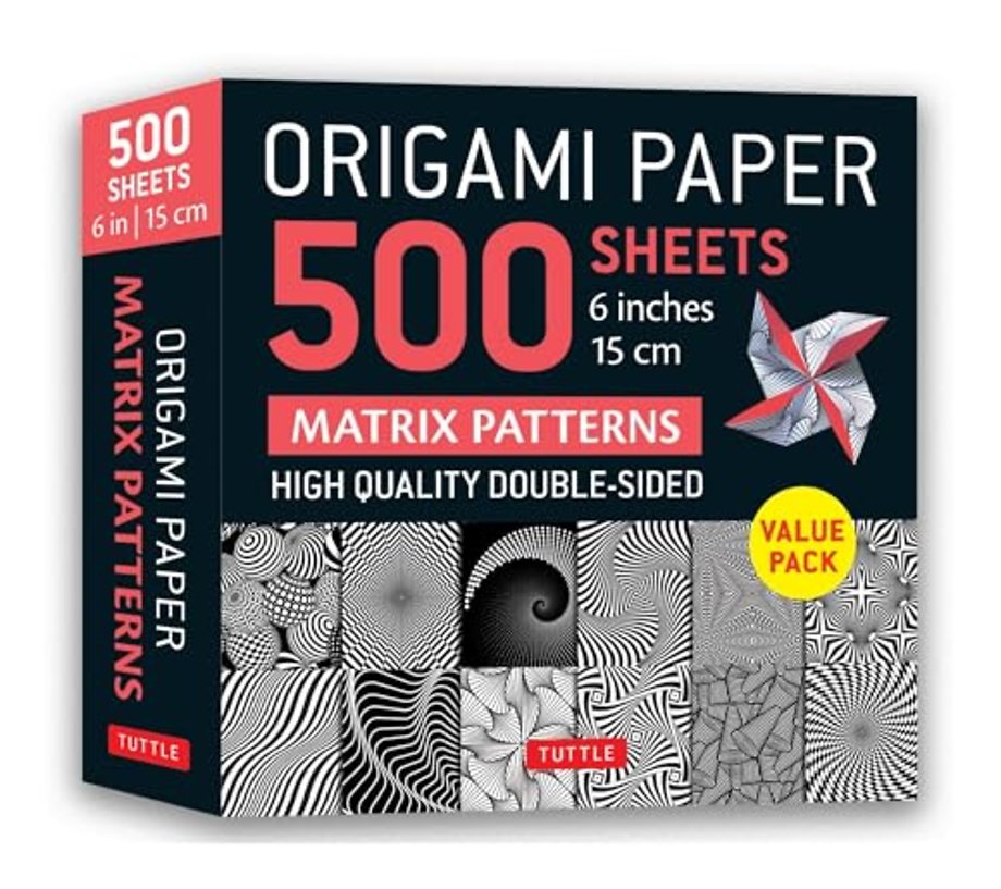 Origami Paper 500 sheets Matrix Patterns 6" (15 cm)
