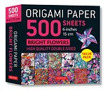 Origami Paper 500 sheets Bright Flowers 6" (15 cm)