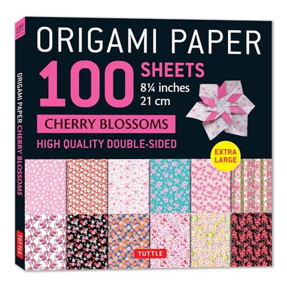 Origami Paper 100 sheets Cherry Blossoms 8 1/4" (21 cm)