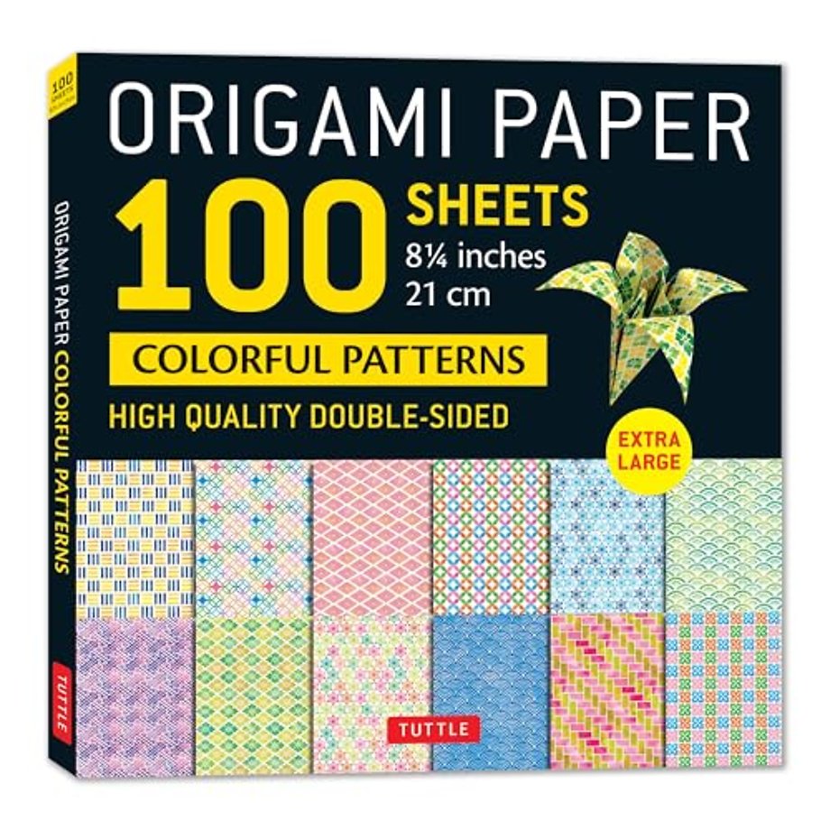 Origami Paper 100 sheets Colorful Patterns 8 1/4" (21 cm)