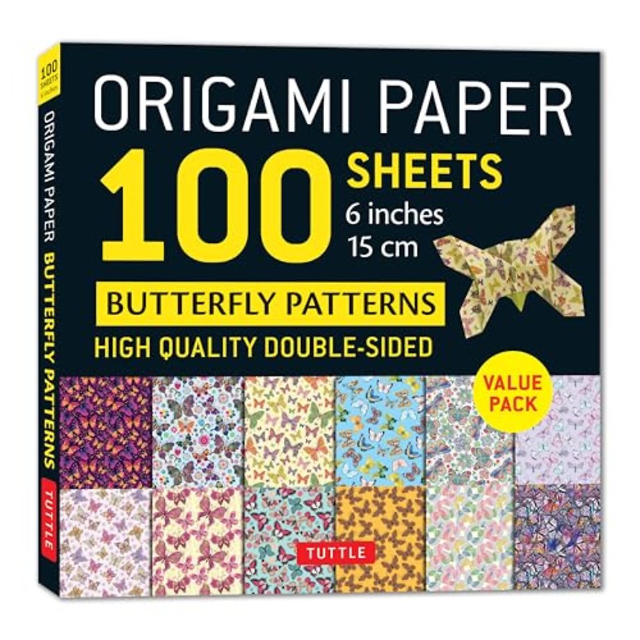 Origami Paper 100 Sheets Butterfly Patterns 6" (15 cm)