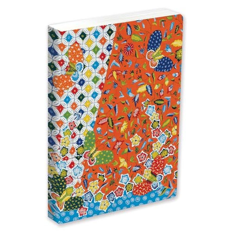 Journal Modern Batik Kawung Butterflies, Lined Paperback