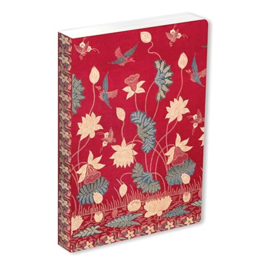 Journal Sarong Buketan with Lotuses, Lined Paperback