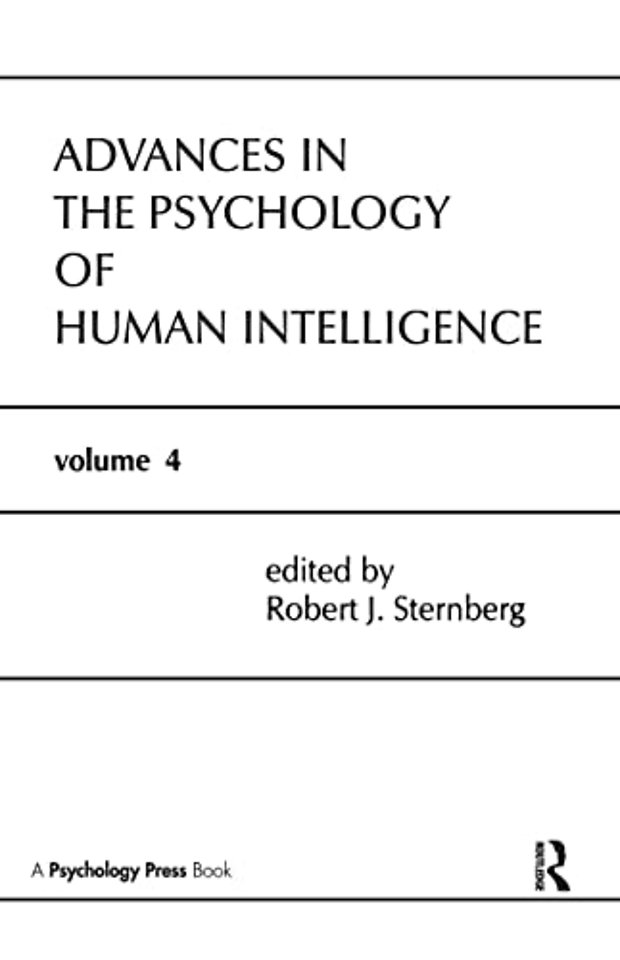 Advances in the Psychology of Human Intelligence