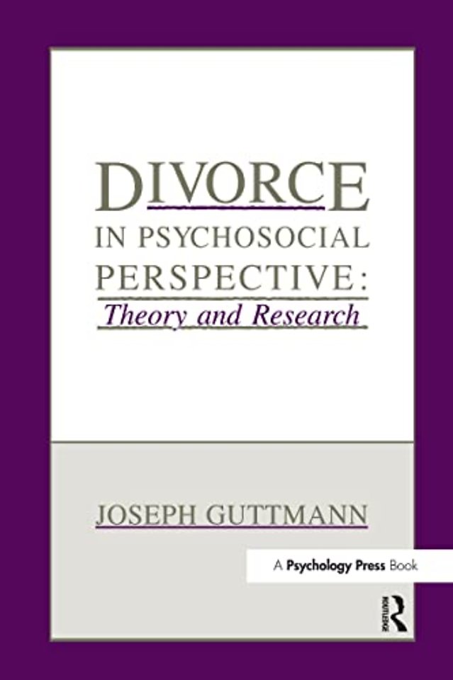 Divorce in Psychosocial Perspective