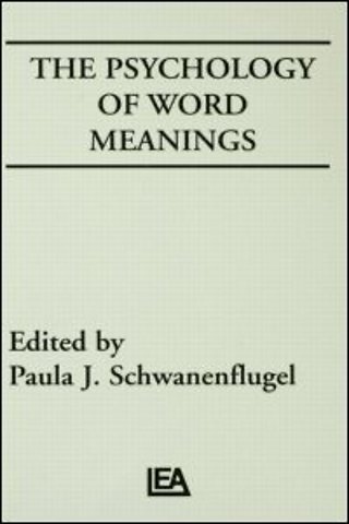 Psychology of Word Meanings
