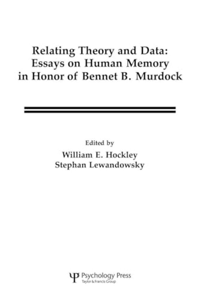 Relating Theory and Data