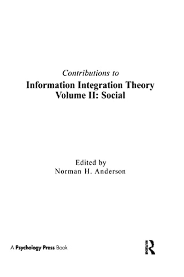 Contributions To Information Integration Theory