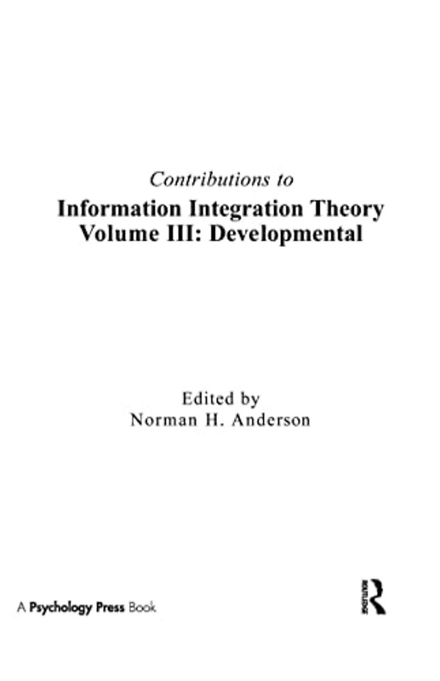 Contributions To Information Integration Theory