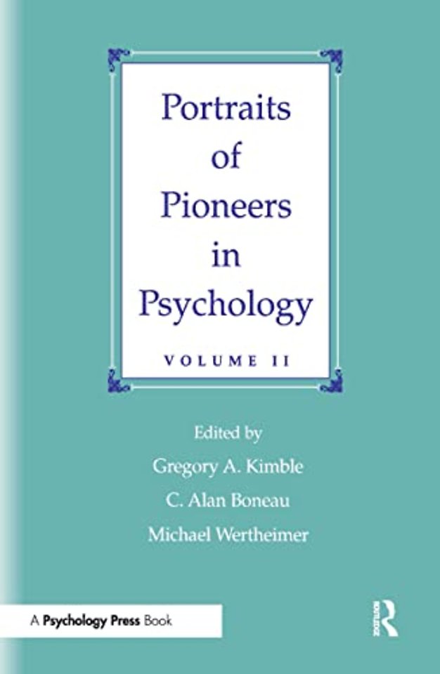 Portraits of Pioneers in Psychology
