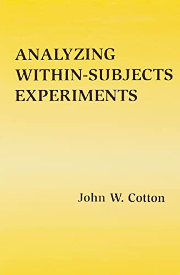 Analyzing Within-subjects Experiments