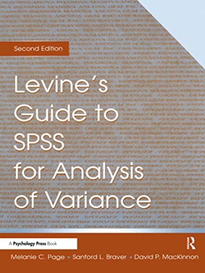 Levine's Guide to SPSS for Analysis of Variance