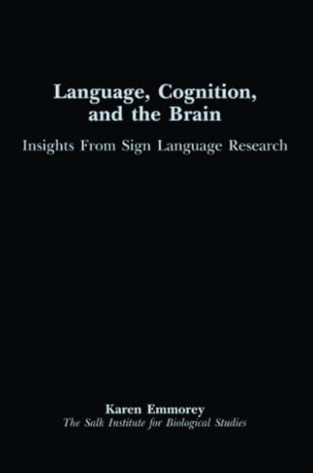 Language, Cognition, and the Brain
