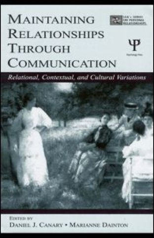 Maintaining Relationships Through Communication