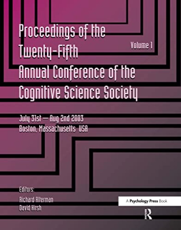 Proceedings of the 25th Annual Cognitive Science Society