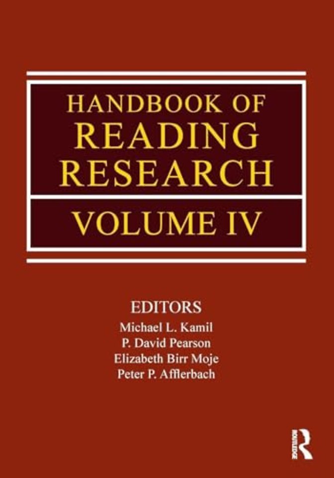 Handbook of Reading Research, Volume IV