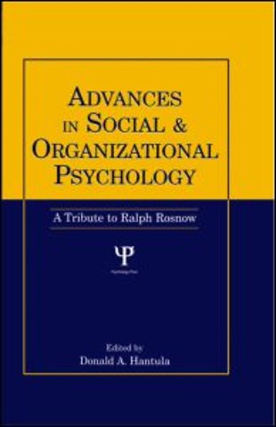 Advances in Social and Organizational Psychology