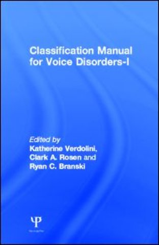 Classification Manual for Voice Disorders-I