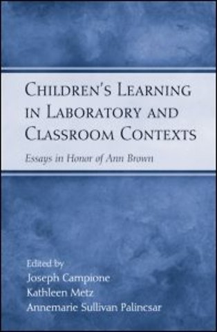 Children's Learning in Laboratory and Classroom Contexts