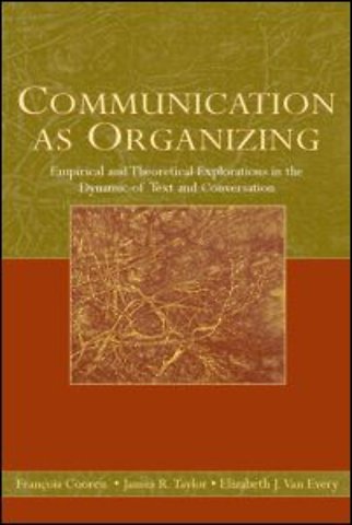 Communication as Organizing