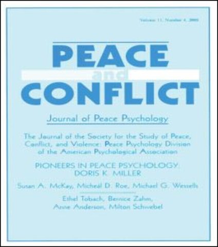Pioneers in Peace Psychology