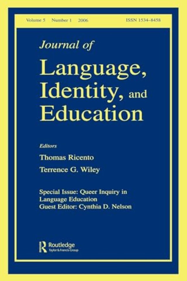 Queer Inquiry In Language Education Jlie V5#1