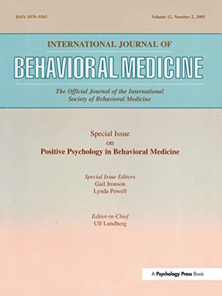 Exploration of the Health Benefits of Factors That Help Us to Thrive