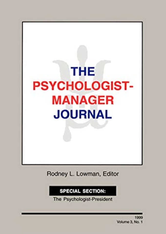 Psychologist-Manager Journal