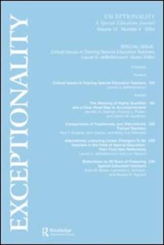 Critical Issues in Training Special Education Teachers