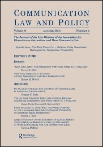 New York Times Co. v. Sullivan Forty Years Later