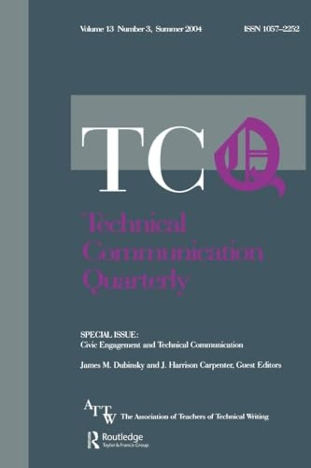 Civic Engagement and Technical Communication