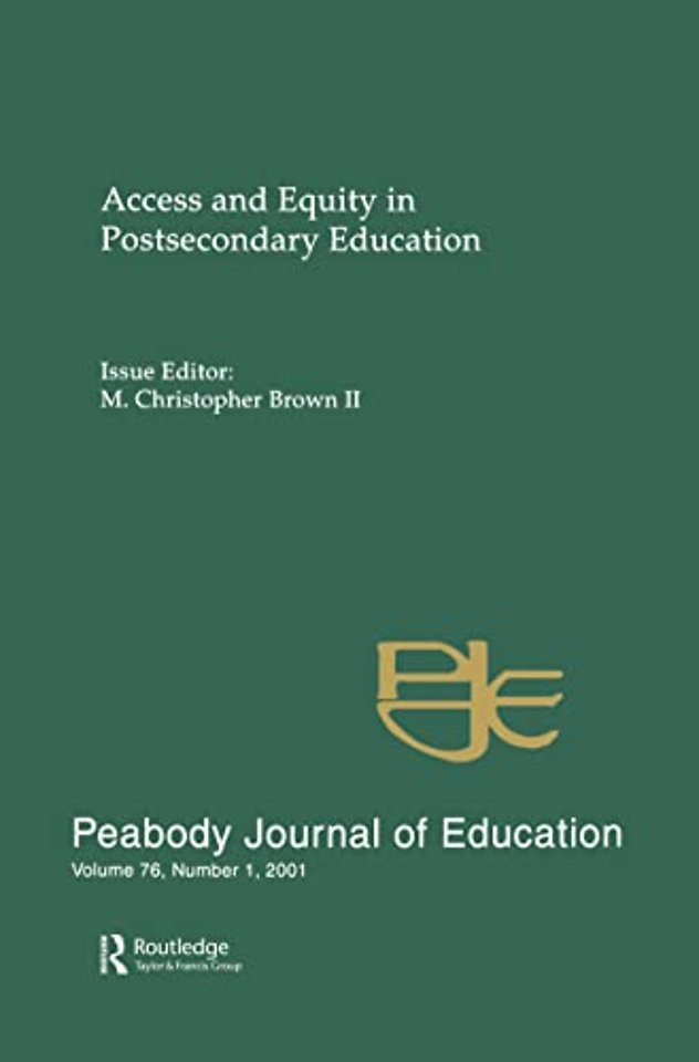 Access and Equity in Postsecondary Education