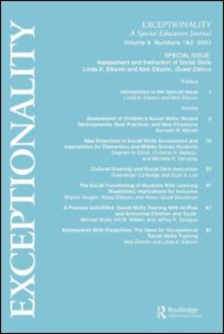 Assessment and Instruction of Social Skills