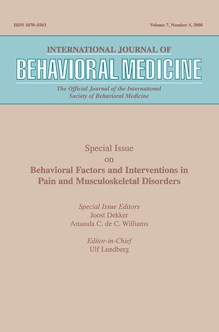 Behavioral Factors and Interventions in Pain and Musculoskeletal Disorders