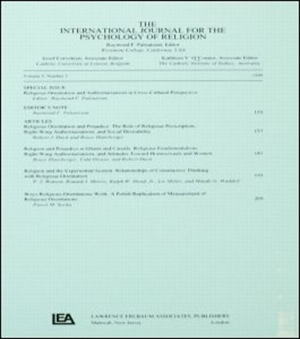 Religious Orientation and Authoritarianism in Cross-cultural Perspective