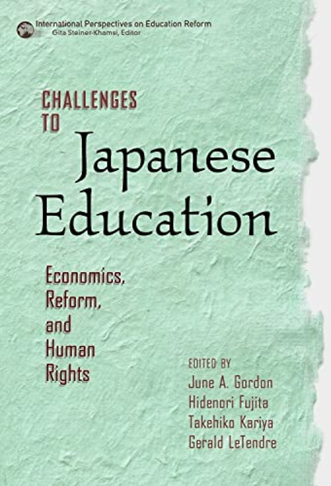 Challenges to Japanese Education – Economics, Reform, and Human Rights